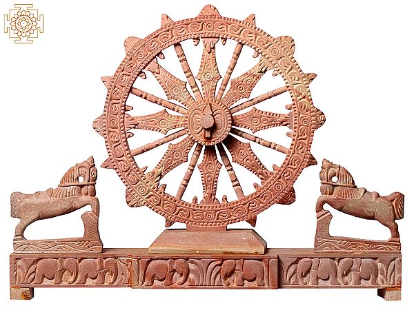 10" Sun Temple Konark Wheel With Horse
