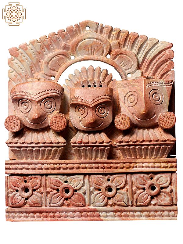 4" Small Pink Stone Lord Jagannath (Krishna)