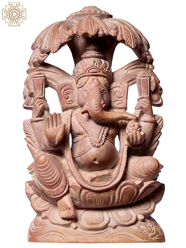 4" Small Lord Ganesh Seated on Lotus