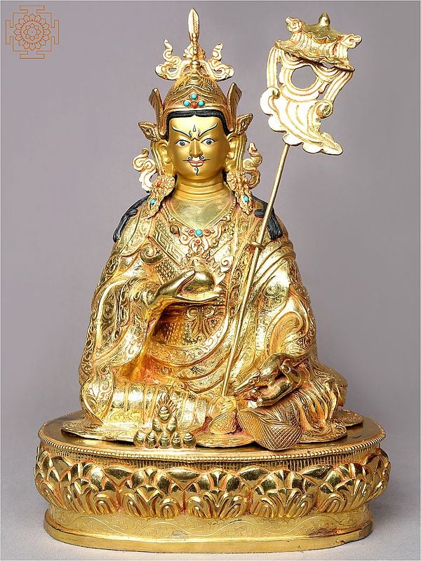 15" Sitting Guru Padmasambhava From Nepal