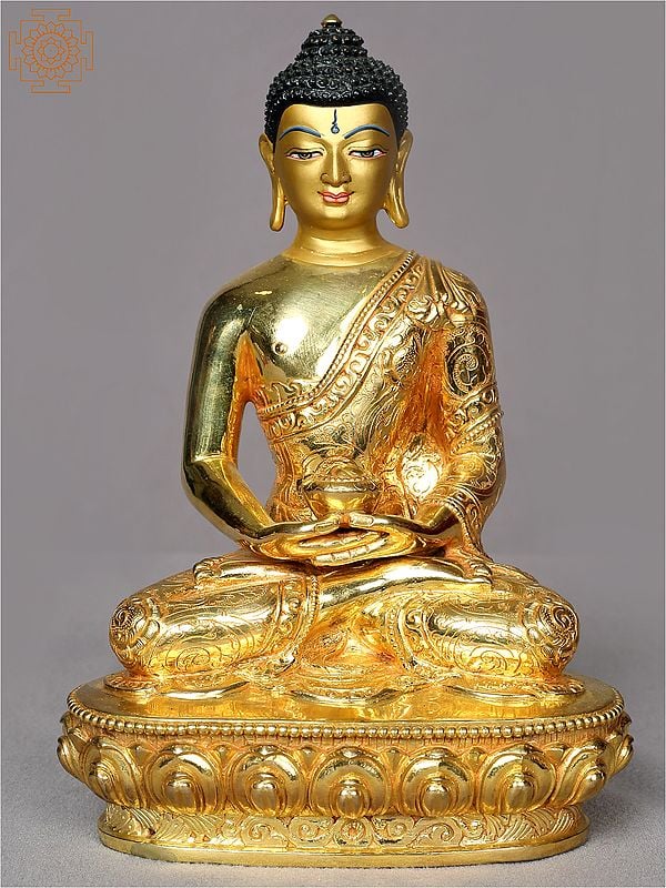 8" Amitabh Buddha in Dhyan Mudra From Nepal