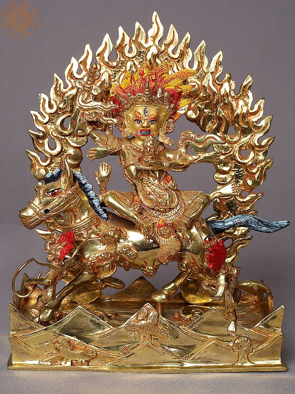 8" Deity of Tibet Chwaskamuni Statue From Nepal