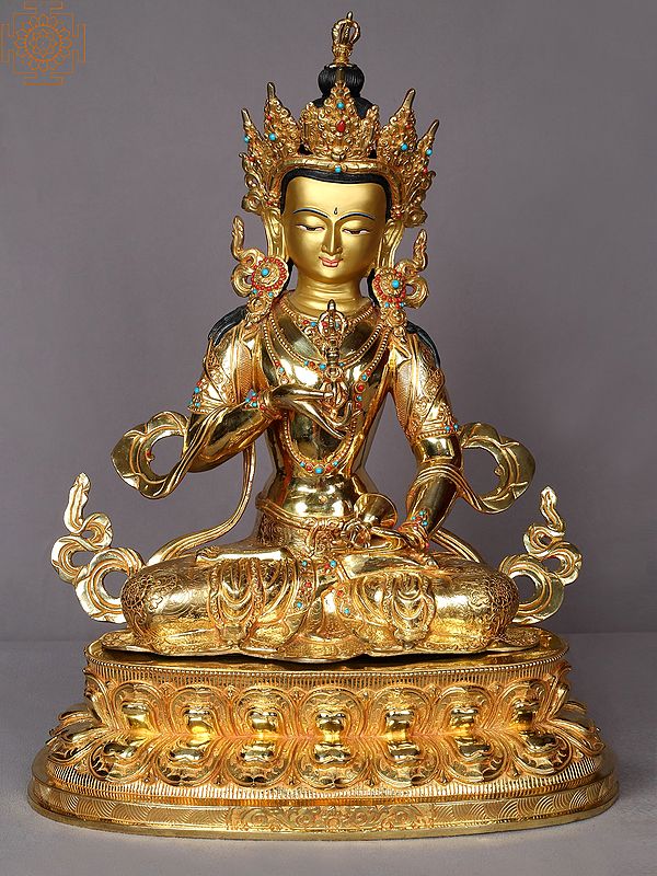 19" Buddhist Deity Vajrasattva From Nepal