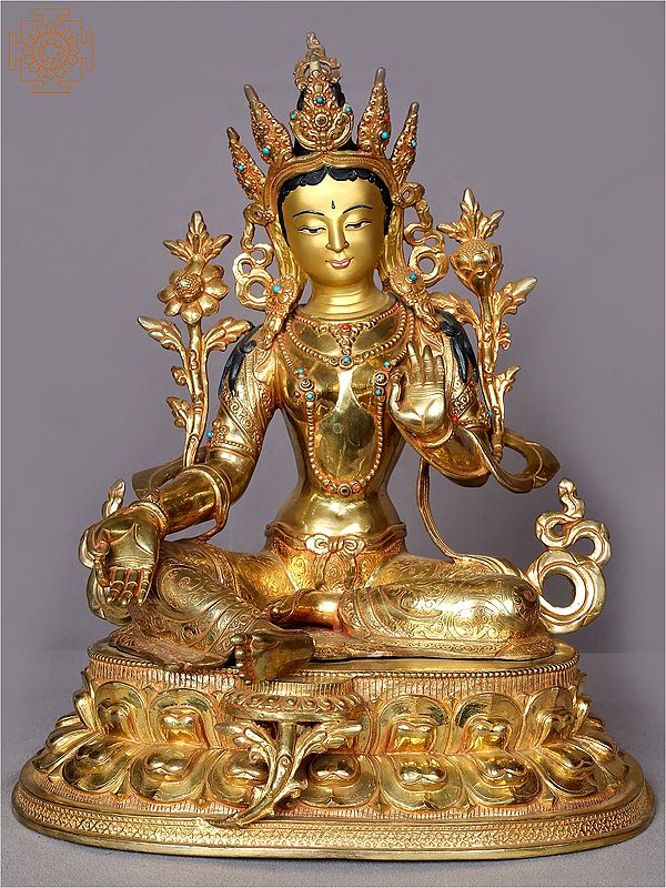 15" Goddess Green Tara From Nepal