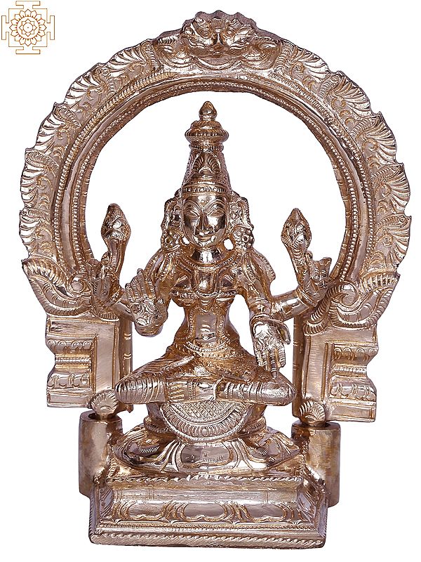 6" Small Goddess Lakshmi Bronze Statue