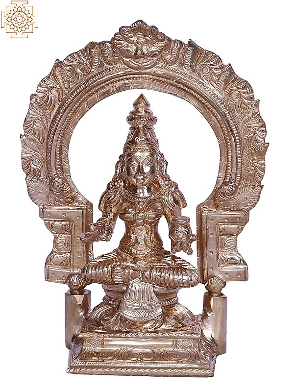 6" Hindu Goddess Annapurna Bronze Statue