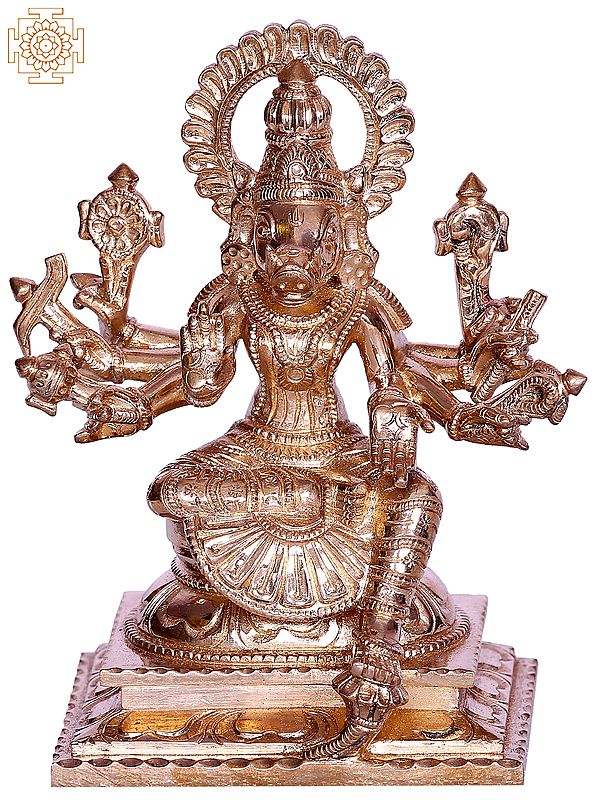6" Hindu Goddess Varahi With Multiple Hands