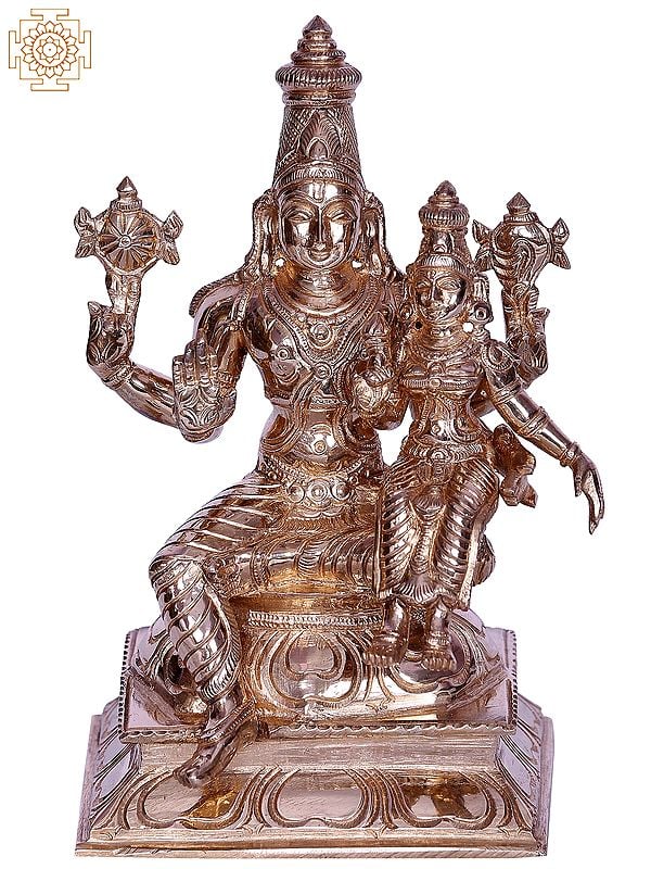 7" Hindu Deities Lakshmi Narayana Together