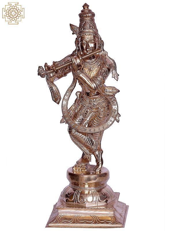 13" Lord Krishna Standing with Flute