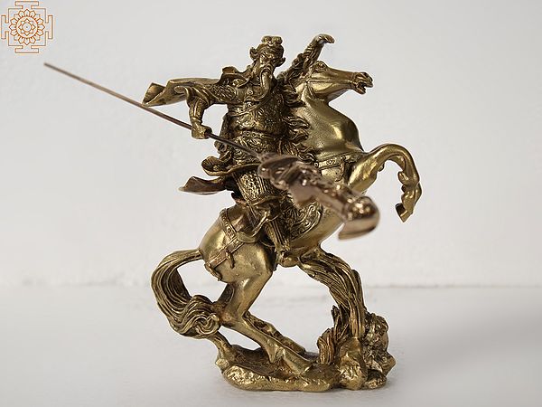 5" Bronze King on Horse