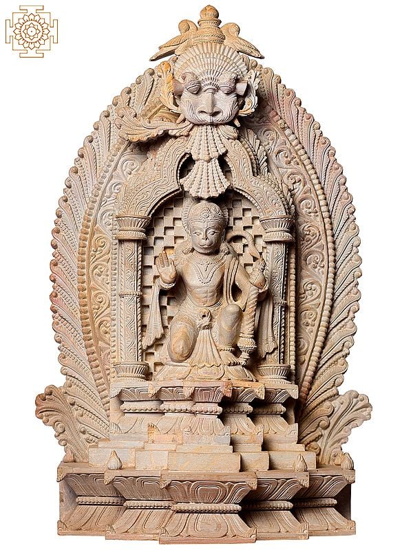 15" Hindu God Hanuman Inside Temple