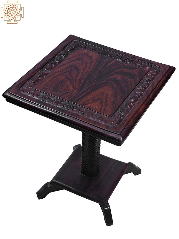 13" Wooden Rectangular Furnished Table Stand | Made In India
