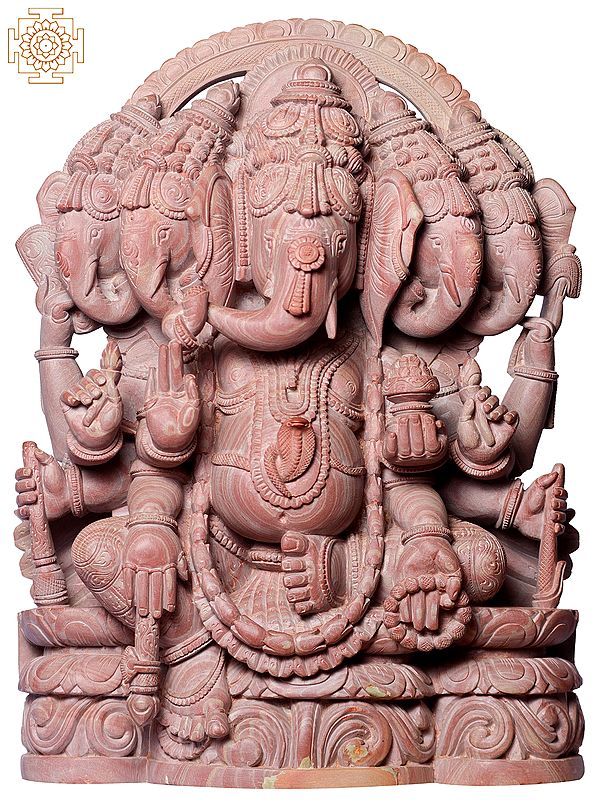15" Hindu God Panchamukhi Ganesha