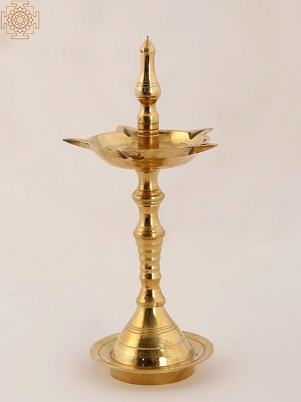 Indian Pooja Lamp (Deepam) in Brass