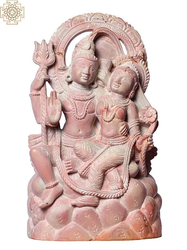 8" Blessing Lord Shiva With Parvati