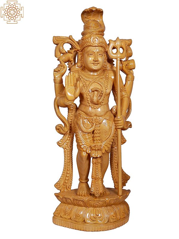 25" Lord Shiva With Trishul