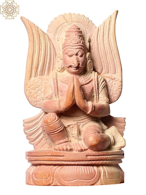 4" Small Sitting Garuda in Namaskar Mudra