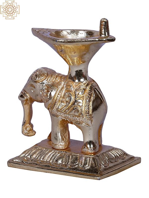 3" Small Elephant Lamp | Brass | Gold Plated