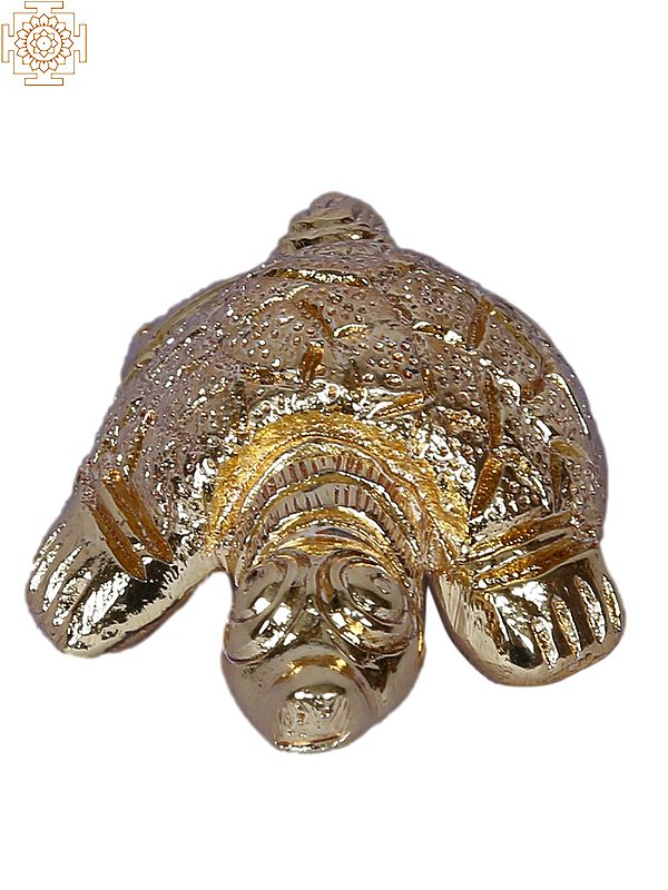 2" Small Turtle or Kurma in Brass | Gold Plated