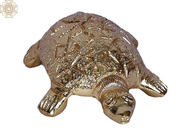 3" Small Brass Tortoise | Gold Plated