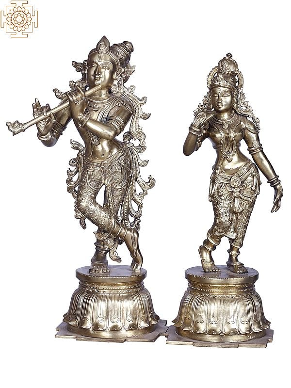 Radha Krishna | Brass Statue