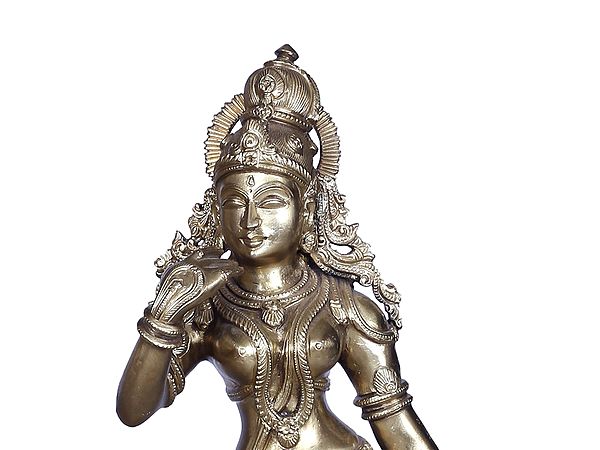 Radha Krishna Brass Statue Exotic India Art