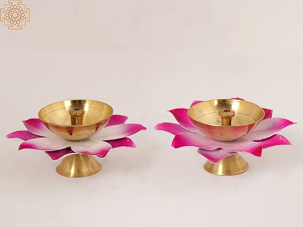 3" Lotus Deepam | Brass