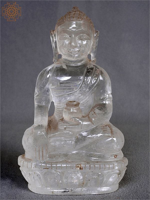 6" Crystal Lord Buddha