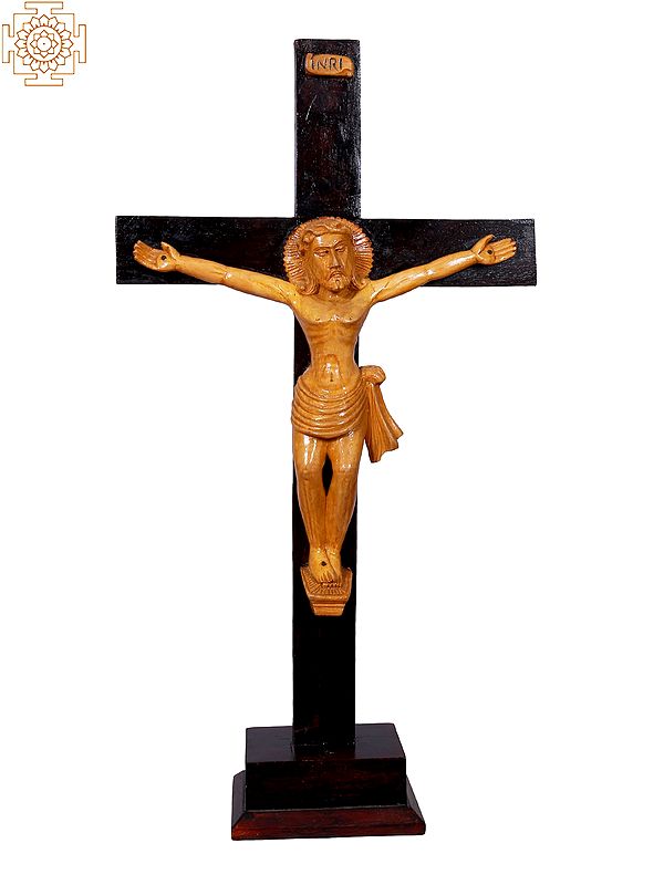 20" Wooden Jesus Christ on The Cross