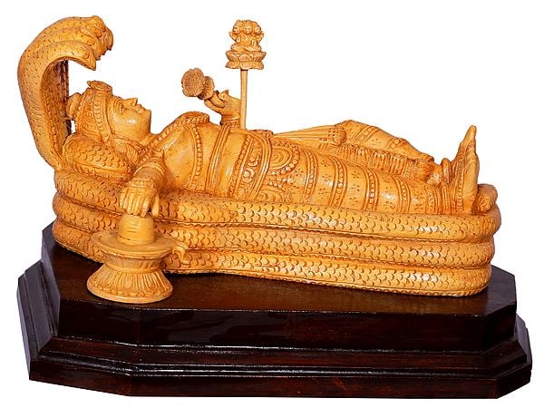 15" Wooden Shri Padmanabha Swamy