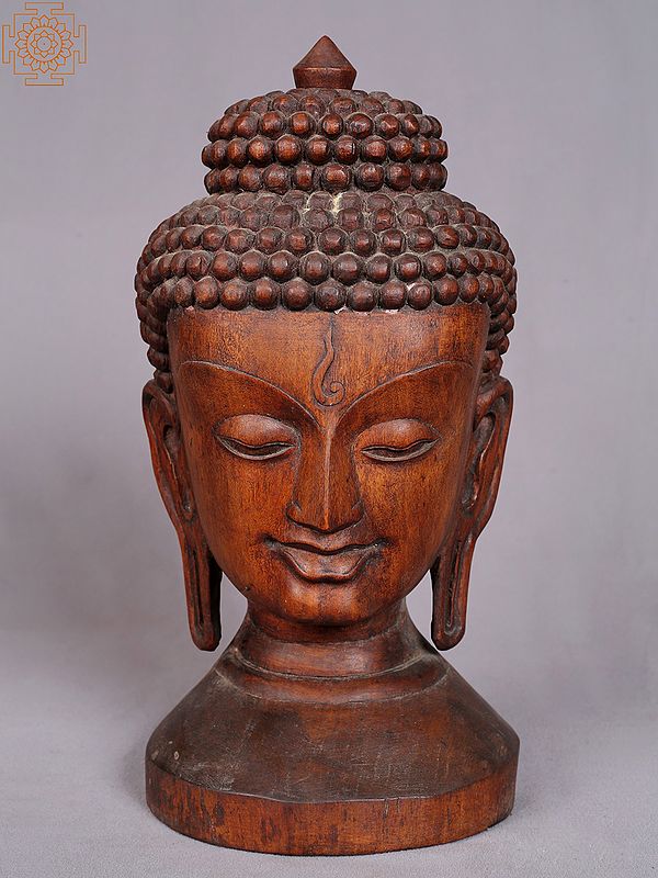 12'' Tibetan Buddha Head | Nepalese Handicrafts