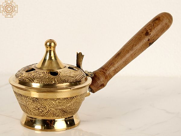 4" Brass Incense Burner | Handmade | Made in India