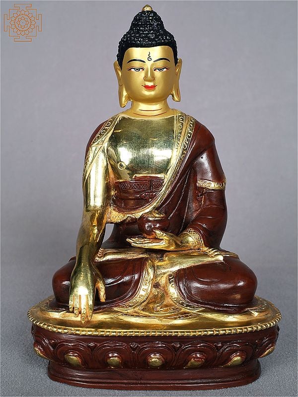 8'' Tibetan Deity Shakyamu8'' Tibetan Deity Shakyamuni Buddha Copper Statue | Nepalese Handicraftsni Buddha (Medicine) | Nepalese Handicrafts
