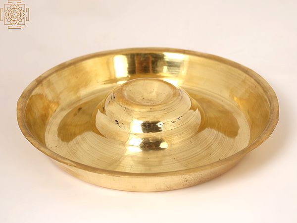7" Brass Puja Diya (Lamp)