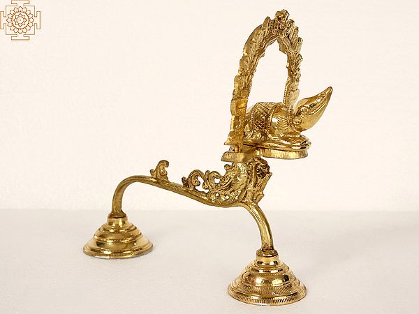 10" Incense Burner with Handle in Brass | Handmade | Made in India