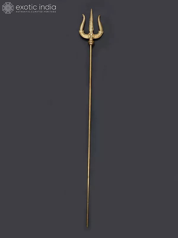 Large Size Lord Shiva's Trident in Brass
