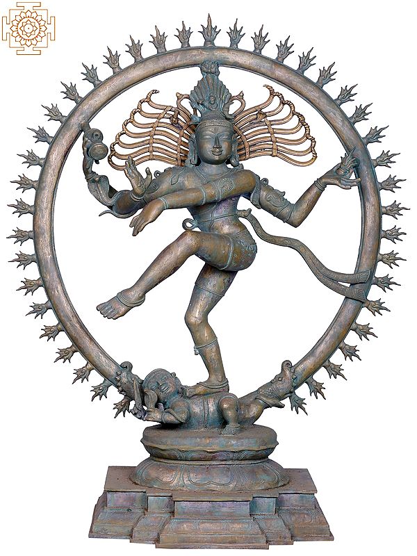 42'' Large Hindu God Nataraja Tandava | Bronze