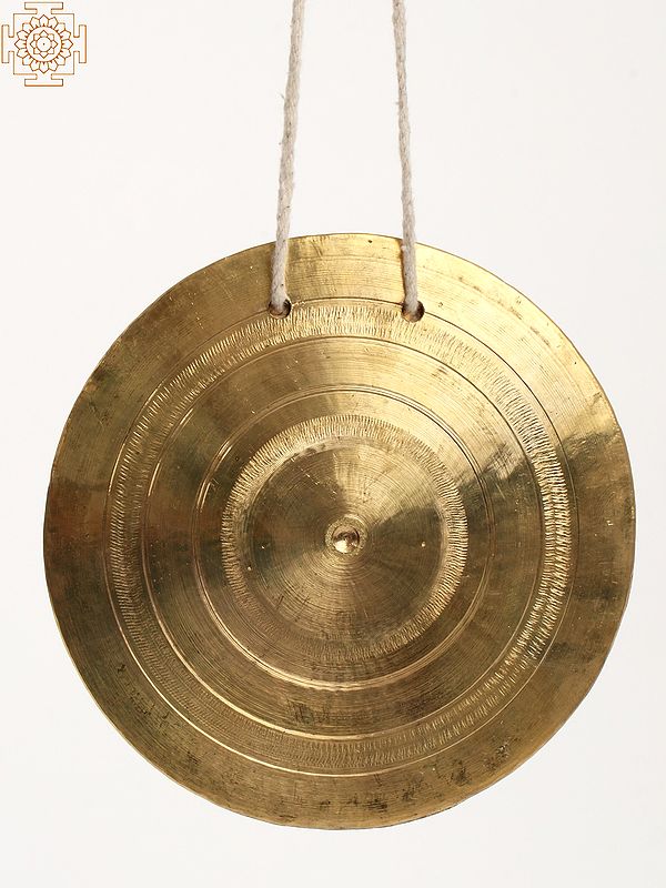 Flat Bronze Gong | Traditional Musical Instrument