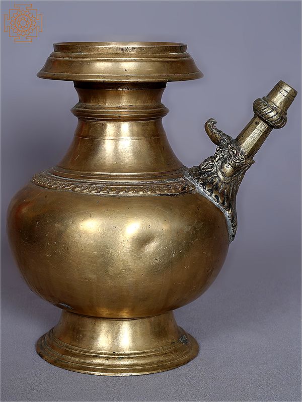 9'' Ritual Kalasha From Nepal | Copper Vessel