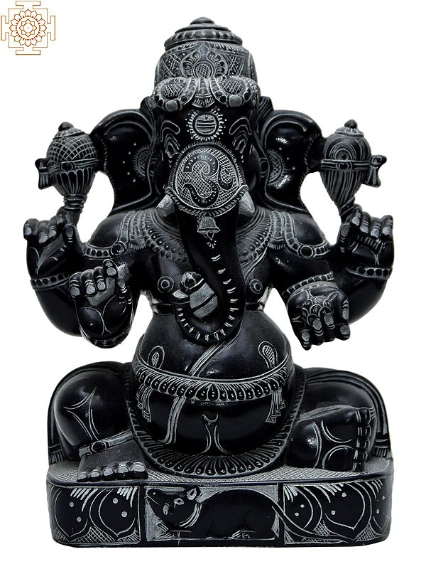 9" Sitting Vighnaharta Ganesha