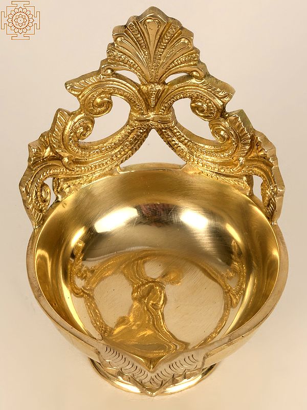 4" Small Brass Ritual Lamp (Diya)