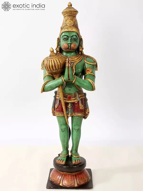 21'' Lord Hanuman In Anjali Mudra | Brass