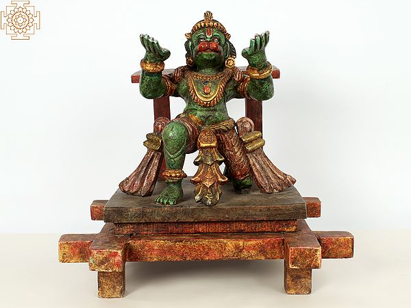 18" Lord Hanuman Replica of Temple Vahana