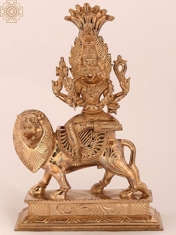 11'' Goddess Pratyangira (Durga Avatar) | Bronze Statue