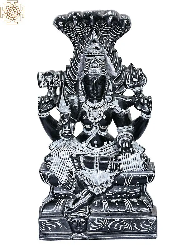 12" Sri Devi Karumariamman Stone Statue