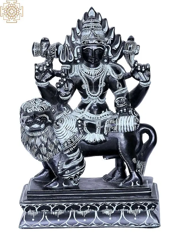 9" Goddess Mariamman Statue - South Indian Divine Protector