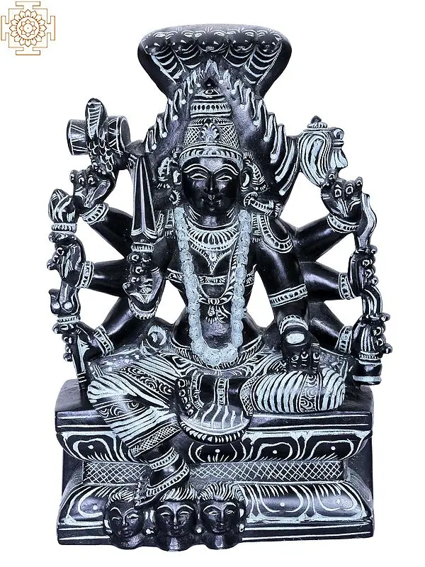 8-Arm Karumariamman Stone Statue