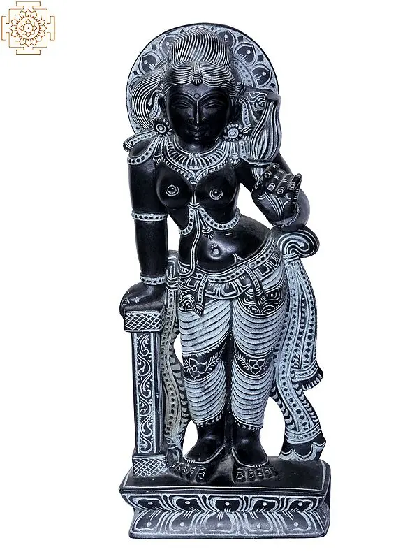 9" Goddess Parvati Stone Sculpture