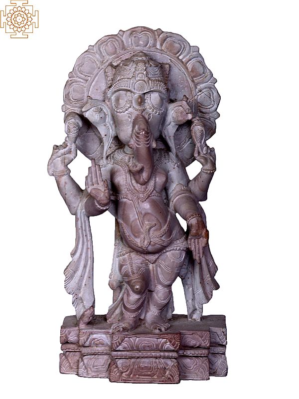 8" Standing Lord Ganesha From Odisha
