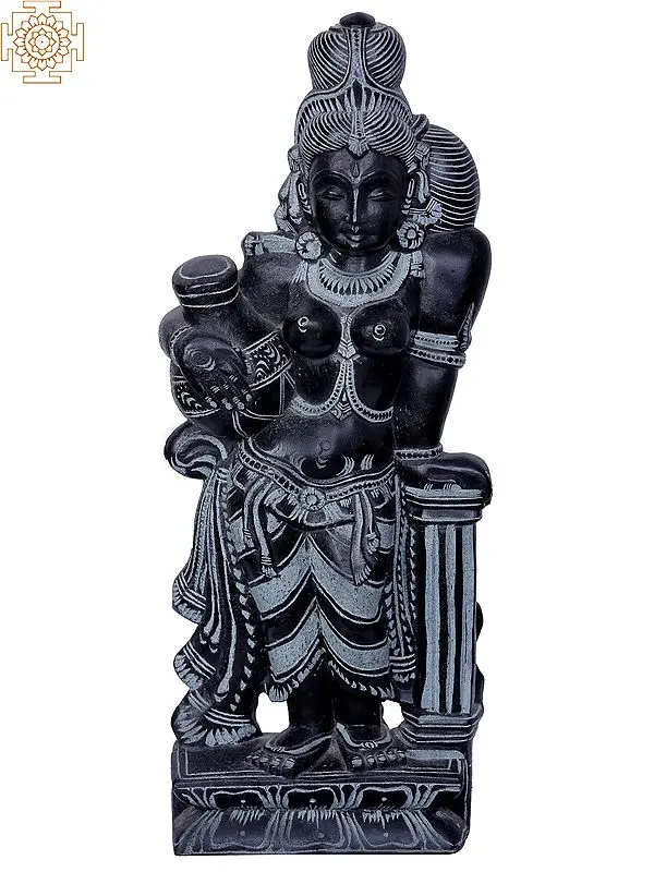 Celestial Nymph Apsara Stone Statue